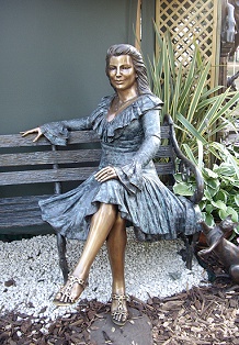 Lady on a bench
